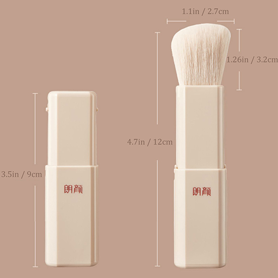 Rownyeon Retractable Compact Design Blending Brush Blusher Brush Bronzer Brush Concealer Brush Contour Brush Kabuki Brush Powder Brush