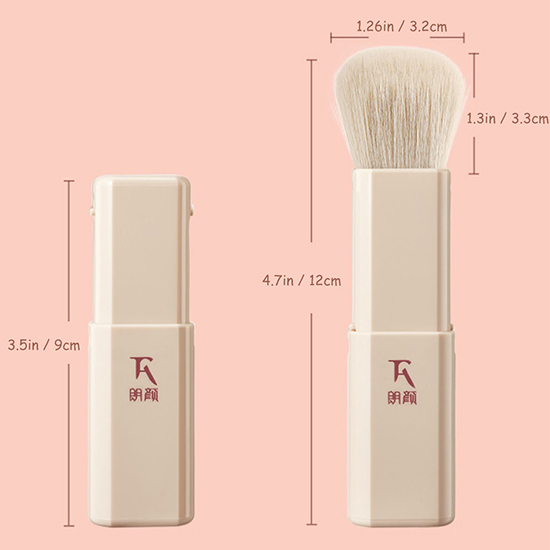 Rownyeon Retractable Compact Design Blending Brush Blusher Brush Bronzer Brush Concealer Brush Contour Brush Kabuki Brush Powder Brush